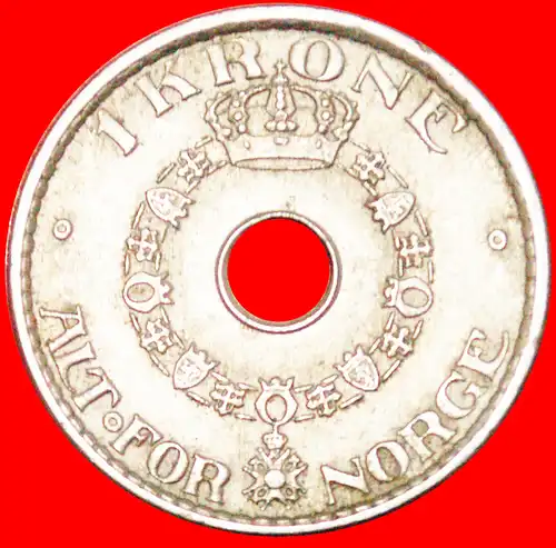 • LOCH (1925-1951): NORWEGEN ★ 1 KRONE 1946 HAAKON  VII. (1905-1957)! * NORWAY ★ 