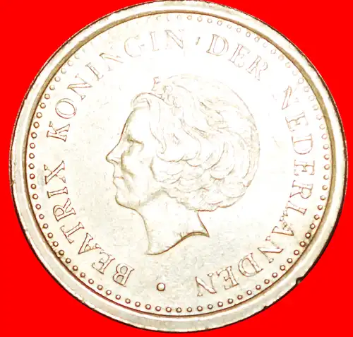 * BEATRIX (1980-2013) NIEDERLANDE: NIEDERLÄNDISCH ANTILLEN ★ 1 GULDEN 1991! OHNE ARUBA!   * NETHERLANDS ANTILLES★