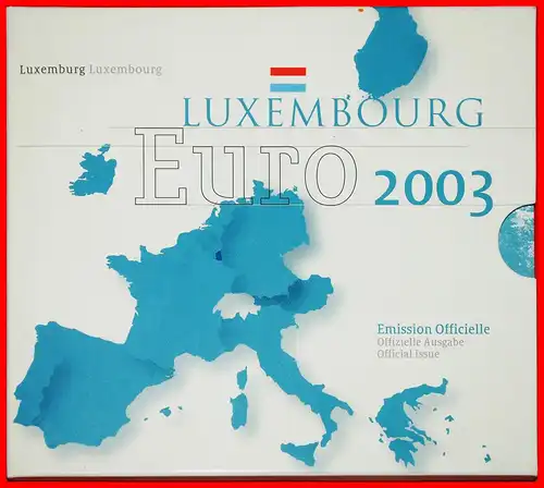 * NIEDERLANDE: LUXEMBURG ★ Kursmünzensatz 2003! HENRI (2000-)  * NETHERLANDS: LUXEMBOURG ★