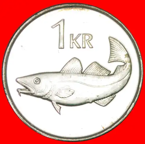 * KABELJAU: ISLAND ★ 1 KRONA 2006 STG! *   ICELAND ★