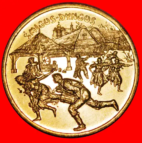 * ÖFFENTLICHE STRAFE: POLEN ★ 2 ZLOTY 2003 NORDISCHES GOLD STG STEMPELGLANZ UNGEWÖHNLICH! * PUBLIC PUNISHMENT: POLAND ★ UNCOMMON! 