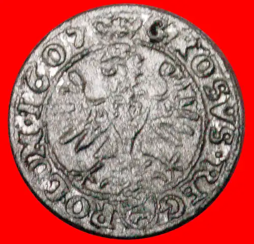 * PORTRÄT (1600-1623): POLEN ★ GROSZ 1607 SILBER SELTEN! SIGISMUND III. WASA (1587-1632)  * POLAND ★ SILVER RARE!