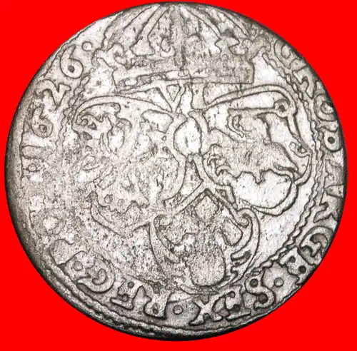 * VERÖFFENTLICHT: POLEN ★ 6 GROSHEN 1626 SILBER! SIGISMUND III. WASA (1587-1632)  * PUBLISHED:  POLAND ★ SILVER!