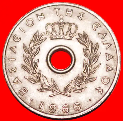 * TSCHECHOSLOWAKEI (1954-1971): GRIECHENLAND ★ 10 LEPTA 1966 uSTG KONSTANTIN II. (1964-1973)! * CZECHOSLOVAKIA: GREECE ★