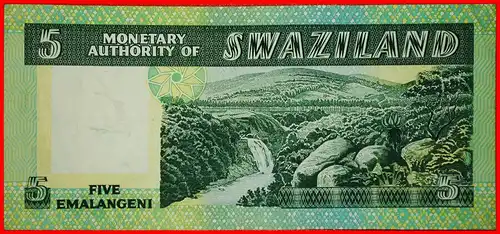 * GROSSBRITANNIEN: SWASILAND ★ 5 LANGENI (1974) ELEFANTEN! KNACKIG!  * GREAT BRITAIN: SWAZILAND ★