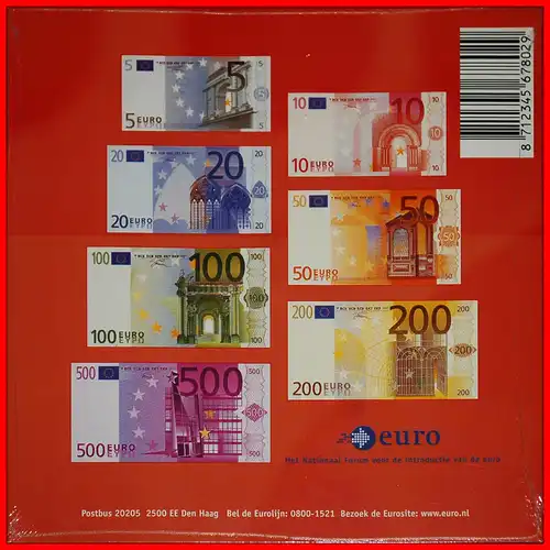 * BEATRIX (1980-2013): NIEDERLANDE ★ ERSTE BEKANNTMACHUNG EURO SATZ (8 MÜNZEN) BIS 2002!  *  NETHERLANDS ★ FIRST ACQUAINTANCE EURO SET (8 COINS) TILL 2002!