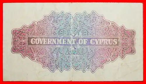 ~ GROSSBRITANNIEN (1939-1947): ZYPERN ★ 2 SHILLINGS 1945 UNGEWÖHNLICH!  ~ GREAT BRITAIN (1939-1947): CYPRUS ★ 2 SHILLINGS 1945 UNCOMMON! 