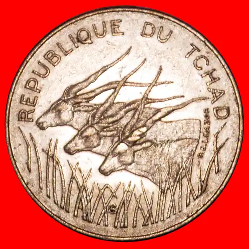 * FRANKREICH (1975-1991): TSCHAD ★ 100 FRANCS 1980! UNGEWÖHNLICH! * FRANCE (1975-1991): CHAD ★ UNCOMMON!