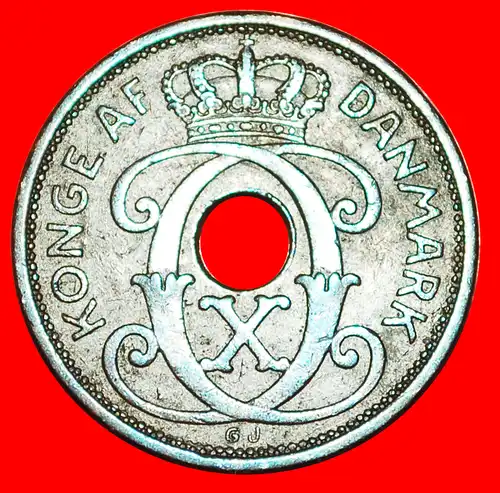 * LOCH (1926-1940): DÄNEMARK ★ 2 OERE 1934! Christian X. (1912-1947)  * HOLE: DENMARK ★ 