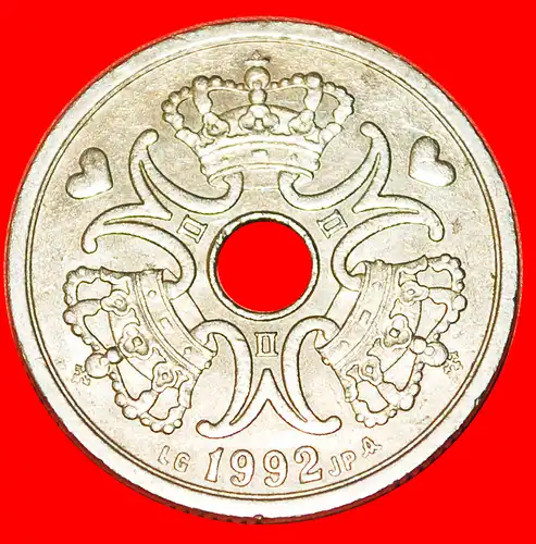 * HERZEN (1992-2022): DÄNEMARK ★ 2 KRONER 1992! * HEARTS: DENMARK ★ 