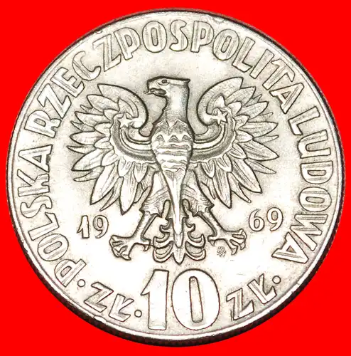 * KOPERNIKUS (1473-1543): POLEN ★ 10 ZLOTY 1969 KLEINER TYP 1967-1969! * POLAND ★