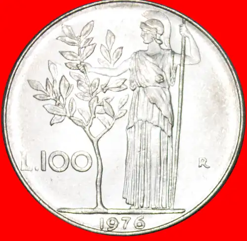 * GÖTTIN MINERVA: ITALIEN ★ 100 LIRE 1976R!  * ITALY ★ 