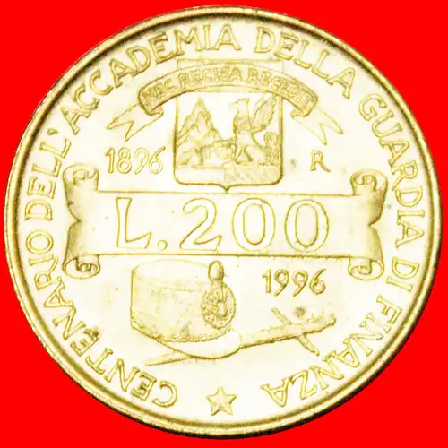 * GREIF: ITALIEN ★ 200 LIRE 1896-1996R uSTG STEMPELGLANZ!  * ITALY ★ 