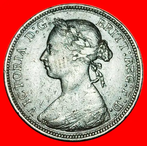 * HERRIN DER SEEN: GROSSBRITANNIEN ★ HALBER PENNY 1890 SCHIFF VICTORIA (1837-1901)! * MISTRESS OF THE SEAS: UNITED KINGDOM ★