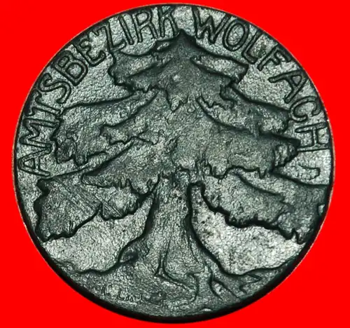 * BAUM★ DEUTSCHLAND WOLFACH ★ 10 PFENNIG 1919 KRIEGSNOTGELD UNGEWÖHNLICH! * GERMANY ★UNCOMMON