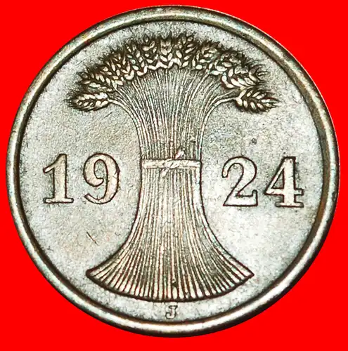 * WEIZENGARBE (1923-1924): DEUTSCHLAND ★ 2 RENTENPFENNIG 1924J!* GERMANY ★