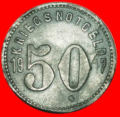 * STERNE FRANKFURT: DEUTSCHLAND SPEYER ★ 50 PFENNIG 1917 UNGEWÖHNLICH! *GERMANY ★ UNCOMMON!