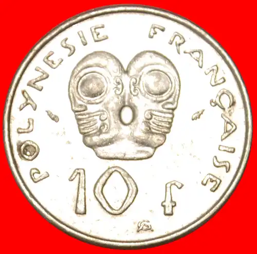 * FRANKREICH TIKI (1972-2005): FRANZÖSISCH POLYNESIEN ★ 10 FRANC 1992!    * FRANCE: FRENCH POLYNESIA ★