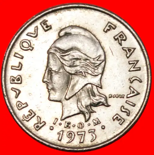 * FRANKREICH TIKI (1972-2005): FRANZÖSISCH POLYNESIEN ★ 10 FRANC 1973!   * FRANCE: FRENCH POLYNESIA ★