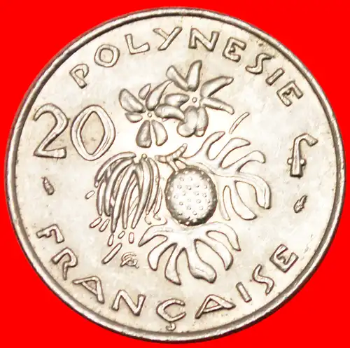 * FRANKREICH Mit IEOM (1972-2005): FRANZÖSISCH POLYNESIEN ★ 20 FRANC 1975! STG!!!    * FRANCE: FRENCH POLYNESIA ★