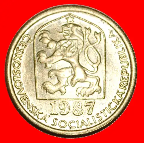 * KOMMUNISMUS (1972-1990): TSCHECHOSLOWAKEI ★ 20 HELLER 1987 ENTDECKUNG MÜNZE! * COMMUNISM: CZECHOSLOVAKIA ★ DISCOVERY COIN! 