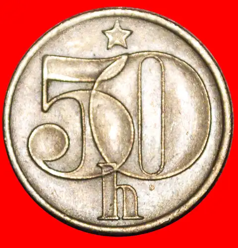 * KOMMUNISMUS (1977-1990): TSCHECHOSLOWAKEI ★ 50 HELLER 1983 STEMPEL I!   * COMMUNISM: CZECHOSLOVAKIA ★ DIE I!