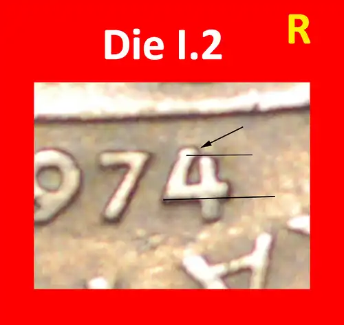 * KOMMUNISMUS (1966-1990): TSCHECHOSLOWAKEI ★ 5 KRONEN 1974 STEMPEL I.2! * COMMUNISM: CZECHOSLOVAKIA ★ DIE I.2! 