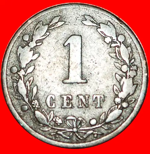 * RAMPANT LÖWE (1877-1900): NIEDERLANDE ★ 1 CENT 1884!  * NETHERLANDS ★ 