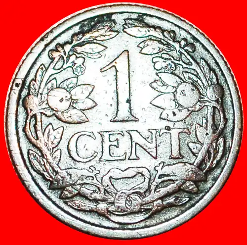 * RAMPANT LÖWE (1913-1941): NIEDERLANDE ★ 1 CENT 1916!  * NETHERLANDS ★ 