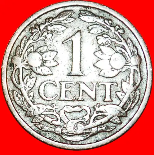 * RAMPANT LÖWE (1913-1941): NIEDERLANDE ★ 1 CENT 1917!    * NETHERLANDS ★ 