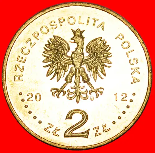 * SCHIFF und KREUZ: POLEN ★ 2 ZLOTY 2012 NORDISCHES GOLD STG STEMPELGLANZ! * SHIP and CROSS: POLAND ★