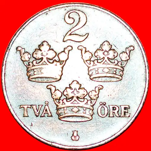 * 3 KRONEN: SCHWEDEN ★ 2 OERE 1923! GUSTAV V. (1907-1950) * 3 CROWNS: SWEDEN ★