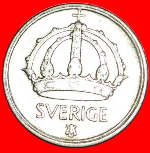 * SILBER: SCHWEDEN ★ 25 OERE 1950TS! GUSTAV V. (1907-1950) *  SWEDEN ★SILVER