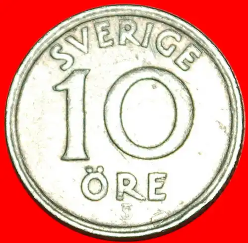 * MONOGRAMM: SCHWEDEN ★ 10 OERE 1946TS! GUSTAV V. (1907-1950) * SWEDEN ★