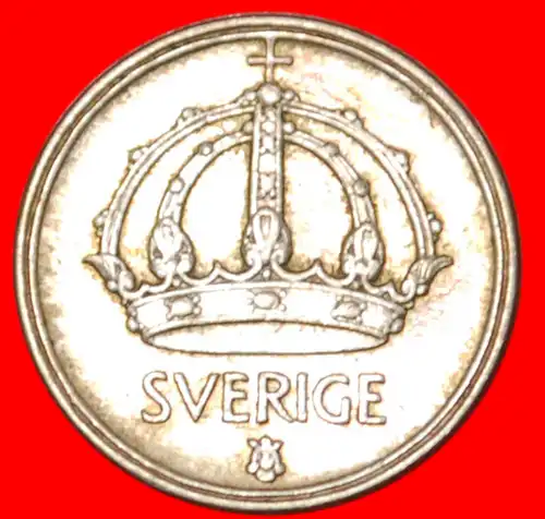 * SILBER: SCHWEDEN ★ 10 OERE 1950! GUSTAV V. (1907-1950)  *  SWEDEN ★SILVER