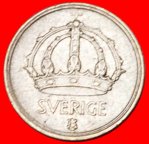 * SILBER: SCHWEDEN ★ 10 OERE 1949! GUSTAV V. (1907-1950) *  SWEDEN ★SILVER