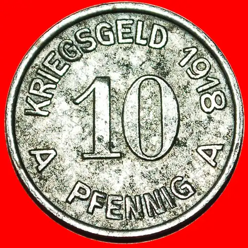 * HANDGRANATE WESTFALEN: DEUTSCHLAND LÜDENSCHEID ★ 10 PFENNIG 1918! VERÖFFENTLICHT WERDEN! * WESTPHALIA: GERMANY LUEDENSCHEID ★ TO BE PUBLISHED!