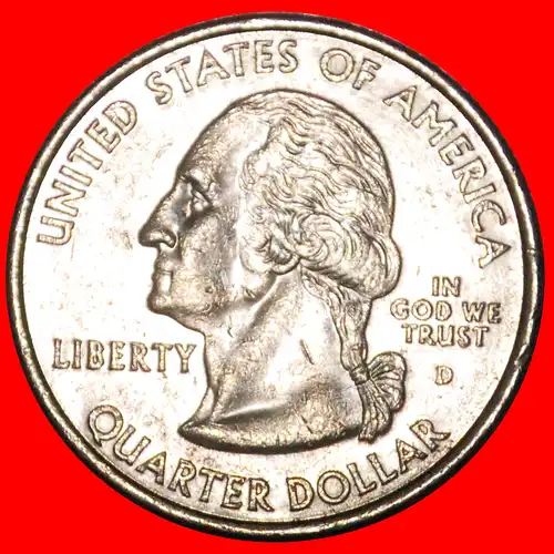 * LINCOLN 1818: VEREINIGTEN STAATEN USA★ 1/4 DOLLAR 2003D WASHINGTON (1789-1797)!