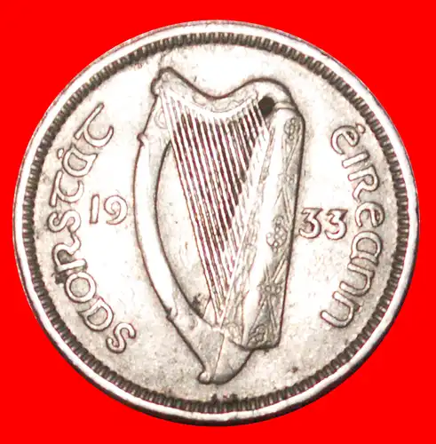 * HASE (1928-1935): IRLAND ★ 3 PENCE 1935 INTERESSANTES JAHR! * HARE: IRELAND ★ 3 PENCE 1933 KEY DATE! 