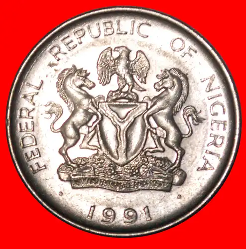 * ADLER: NIGERIA ★ 1 NAIRA 1991 MACAULAY 1864 1946!