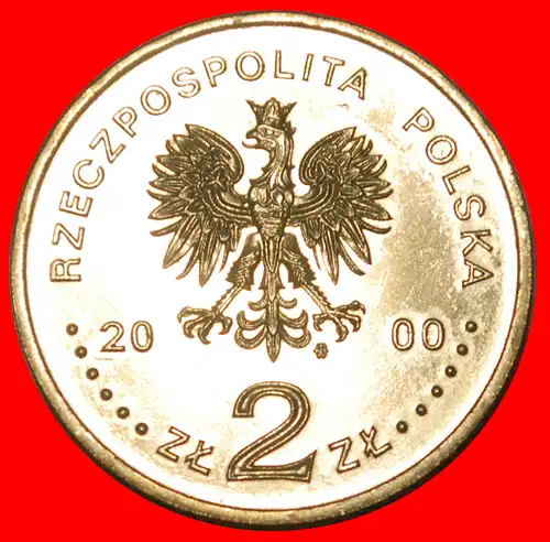 * SCHWERT 1000: POLEN ★ 2 ZLOTY 2000 NORDISCHES GOLD STG STEMPELGLANZ SELTEN! * SWORD 1000: POLAND ★ 2 ZLOTY 2000  SCARCE! 