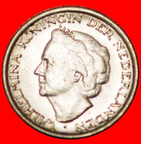 * PORTRÄT LINKS: NIEDERLANDE ★ 10 CENT 1948!!! WILHELMINA (1890-1948) * NETHERLANDS ★ 