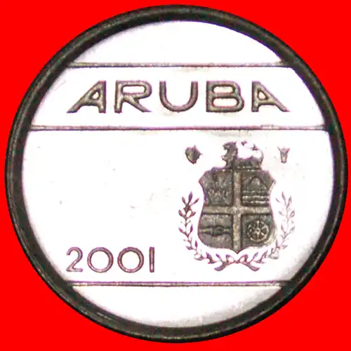 * NIEDERLANDE: ARUBA ★ 5 CENT 2001! uSTG STEMPELGLANZ! * NETHERLANDS: ARUBA ★