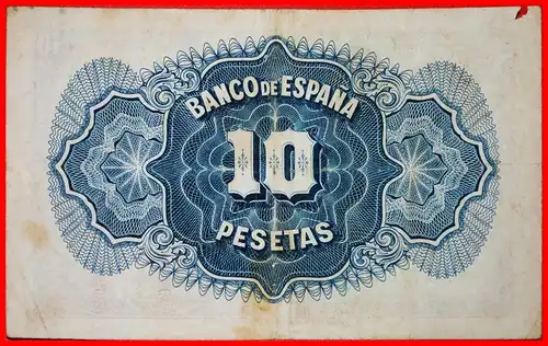 * GROSSBRITANNIEN: SPANIEN ★ SILBER-ZERTIFIKAT 10 PESETEN 1935 KNACKIG! * GREAT BRITAIN: SPAIN ★ SILVER CERTIFICATE