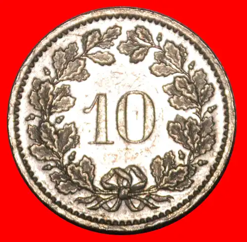 * FREIHEIT (1879-2022): SCHWEIZ ★ 10 RAPPEN 1972! STEMPEL 1+B!  * LIBERTY : SWITZERLAND ★10 RAPPEN 1972! DIES 1+B!