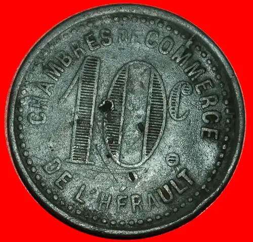 * REBE ★ FRANKREICH HERAULT 10 CENTIMES! ENTDECKUNG MÜNZE! * VINE ★ FRANCE HERAULT 10 CENTIMES ND! DISCOVERY COIN!