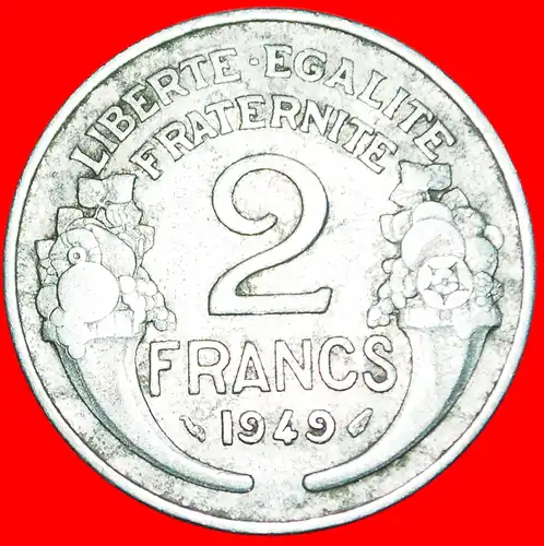 * FÜLLHÖHLE: FRANKREICH ★ 2 FRANC 1949! * CORNUCOPIAS: FRANCE ★