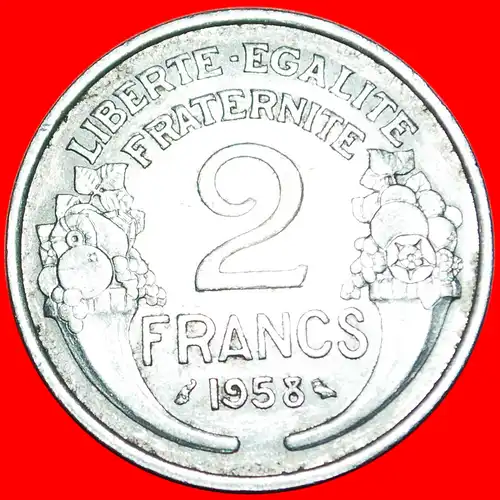 * FÜLLHÖHLE: FRANKREICH ★ 2 FRANC 1958! * CORNUCOPIAS: FRANCE ★