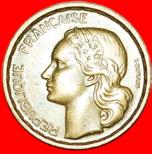 * HAHN (1950-1959): FRANKREICH★ 10 FRANC 1951B! * COCK: FRANCE ★