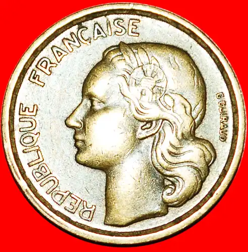 * HAHN (1950-1959): FRANKREICH★ 10 FRANC 1953B! * COCK: FRANCE ★